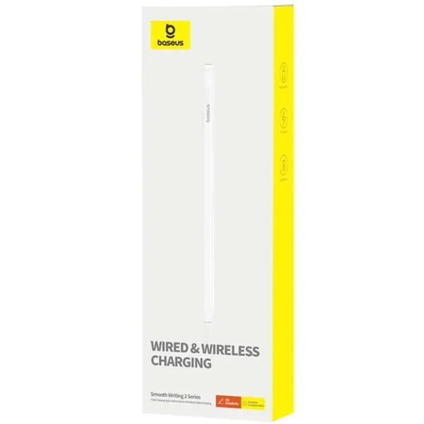 Rysik z aktywną końcówką Baseus Smooth Writing 2 Overseas Edition do iPad z wymienną końcówką - biały