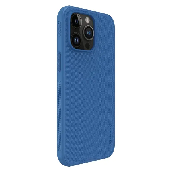 Etui Nillkin Super Frosted Shield Pro Magnetic Case na iPhone 15 Pro Max - niebieskie