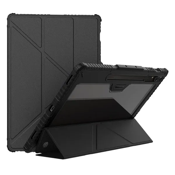 Etui Nillkin Bumper Leather Case Pro na Samsung Galaxy Tab S9+ - czarne