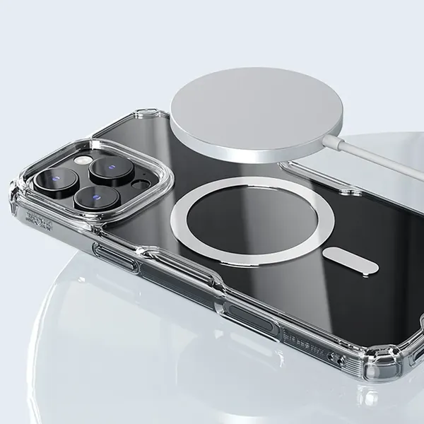 Etui Nillkin Nature Pro Magnetic Case z MagSafe na iPhone 16 - przezroczysto-białe