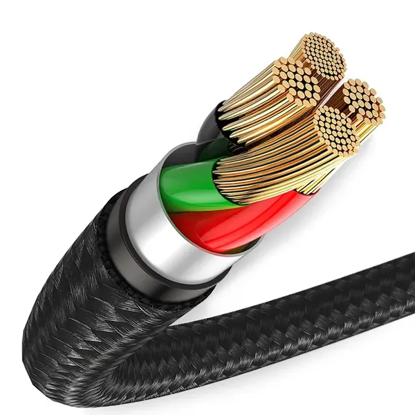 Kabel Baseus Halo USB-A - USB-C 2A 3m - czarny
