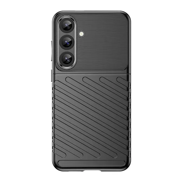 Thunder Case etui do Samsung Galaxy S25+ silikonowy pancerny pokrowiec - czarne