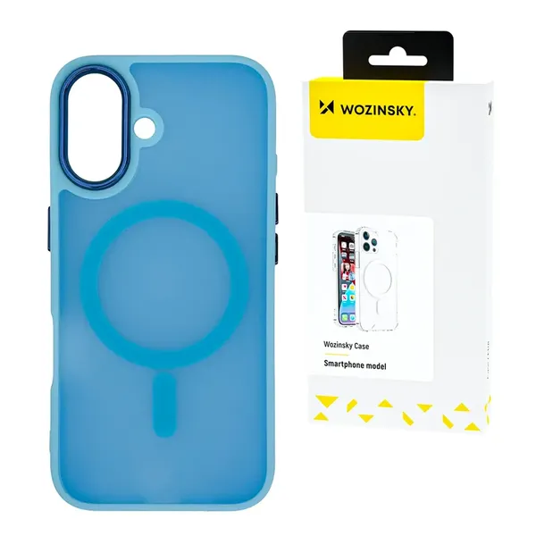 Etui Wozinsky Fashion Case z MagSafe na Samsung Galaxy S24 FE - niebieskie