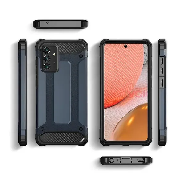 Pancerne hybrydowe etui Hybrid Armor pokrowiec na Samsung Galaxy A56 - czarne