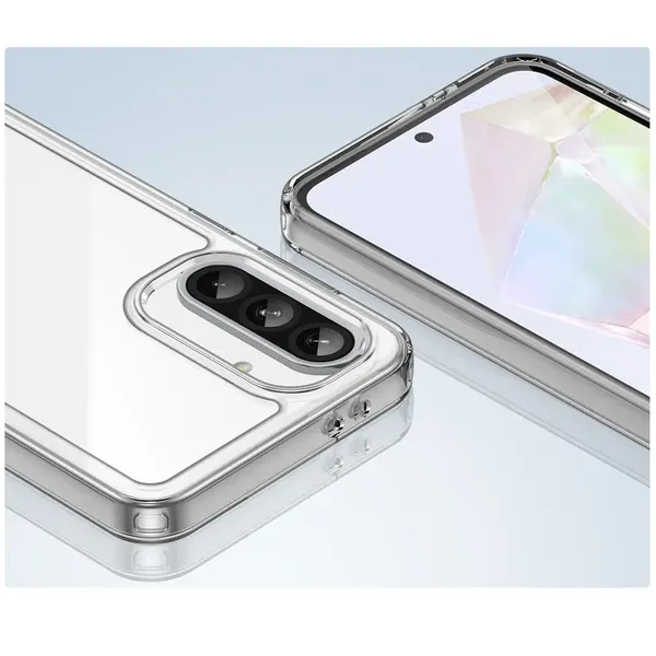 Etui Outer Space Case do Samsung Galaxy A56 pokrowiec z elastyczną ramką - przezroczyste