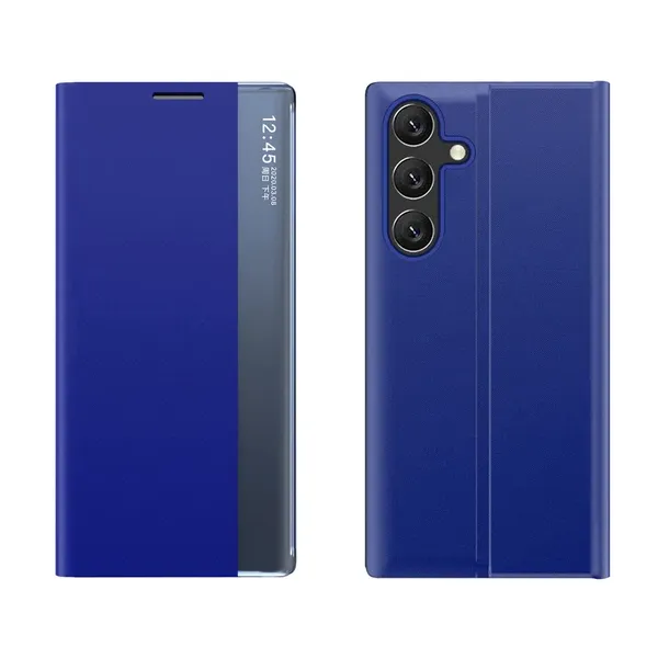 Etui New Sleep Case pokrowiec z klapką z funkcją podstawki na Samsung Galaxy A36 - niebieskie