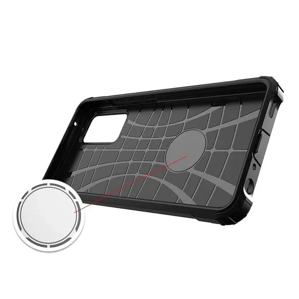 Pancerne hybrydowe etui Hybrid Armor pokrowiec na Samsung Galaxy A36 - srebrne