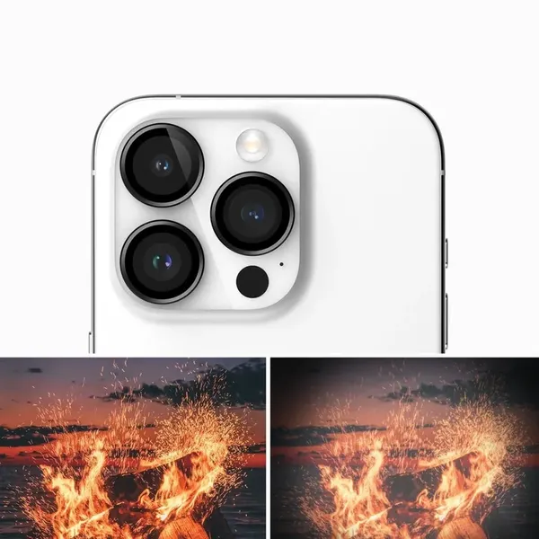 Ochronne nakładki Ringke Camera Frame Protector na iPhone 15 Pro Max - czarny