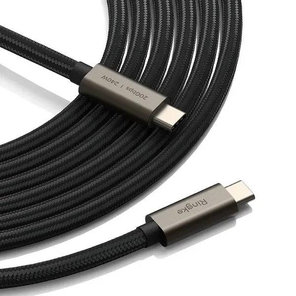 Kabel Ringke USB-C 3.2 Gen. PD240W 200cm - czarny