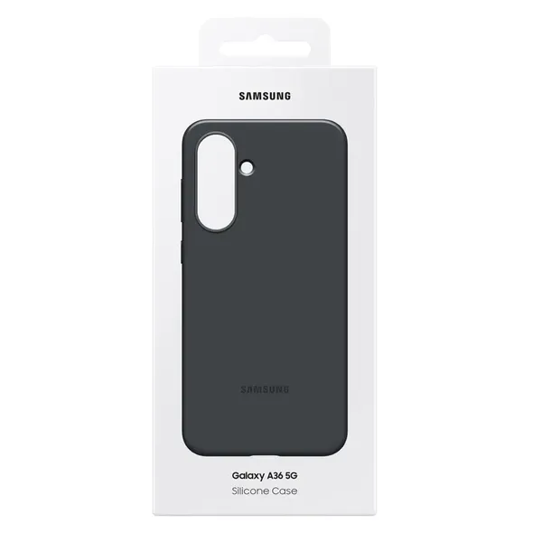 Etui silikonowe Samsung Silicone Case EF-PA366CBEGWW na Samsung Galaxy A36 5G - czarne