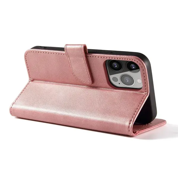 Etui Magnet Case z klapką na iPhone 16e - różowe
