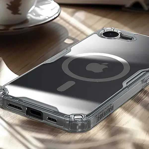 Etui Nillkin Nature Pro Magnetic na iPhone 16e - przezroczyste