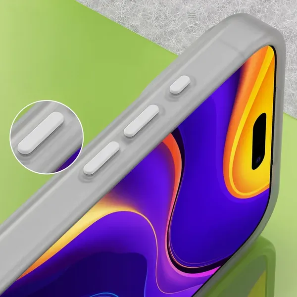 Etui Magnetic Abrasive na iPhone 17 Pro kompatybilne z MagSafe - matowe białe