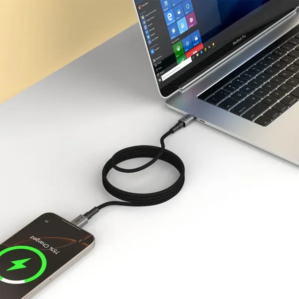Kabel Tech-Protect Ultraboost DNA MagTwist USB-C PD 100W / 5A 200 cm - szary