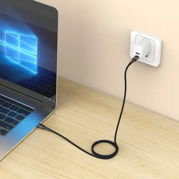 Kabel Tech-Protect Ultraboost DNA MagTwist USB-C PD 100W / 5A 200 cm - szary