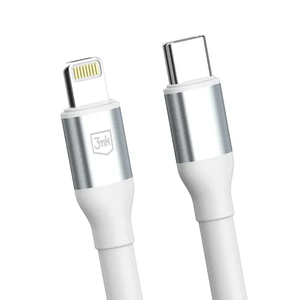 Kabel 3mk Hyper Cable N-SERIES USB-C / Lightning 1m 9V/2A 20W / biały