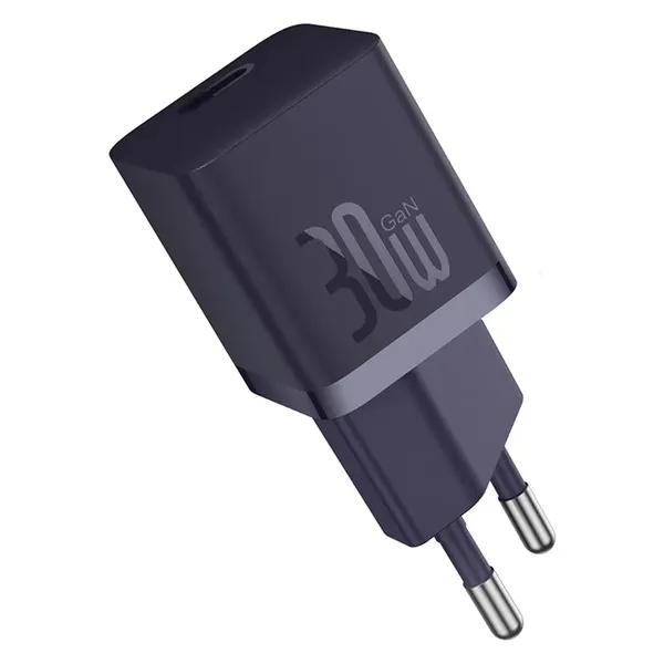 Ładowarka sieciowa Baseus GaN5 30W USB-C EU - fioletowa