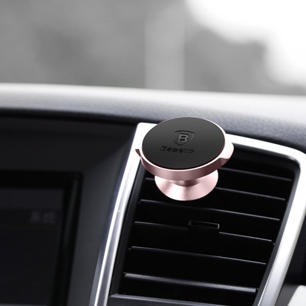 Baseus Small Ears Series magnetyczny uchwyt samochodowy na nawiew kratkę wentylacyjną czarny (SUER-A01)