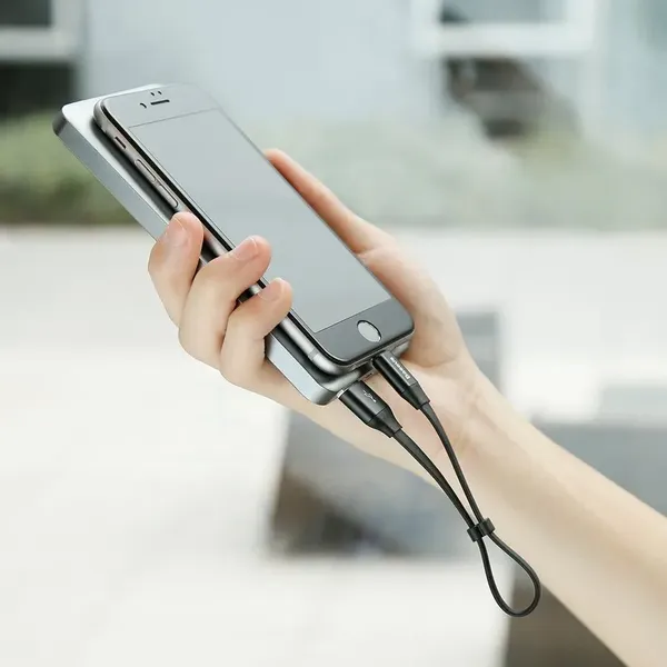 Kabel Baseus Nimble USB-A / Lightning 2A 0.23 m - czarny