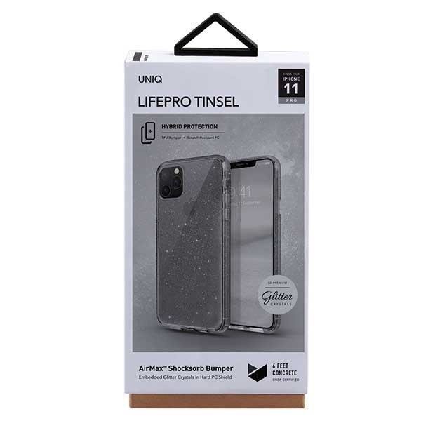 Etui Uniq LifePro Tinsel na iPhone 11 Pro - czarne