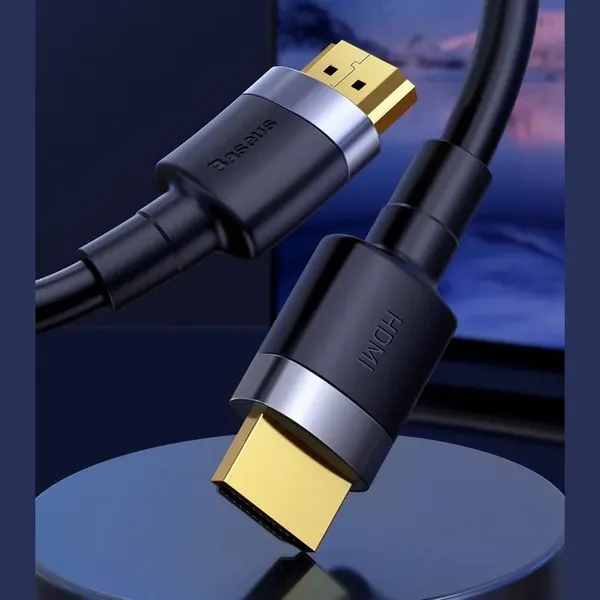 Kabel Baseus Cafule HDMI / HDMI 2.0 4K 60 Hz 3D 18 Gbps 3 m - czarny