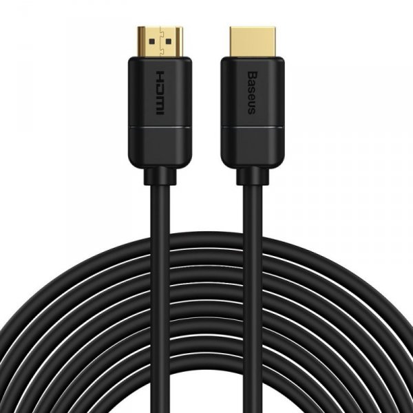 Baseus kabel przewód HDMI 2.0 4K 30 Hz 3D HDR 18 Gbps 8 m czarny (CAKGQ-E01)