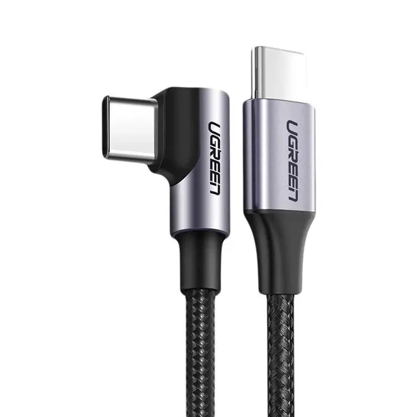 Kabel Ugreen US255 50125 USB-C - USB-C PD QC 60W 3A 480Mb/s 2m - szary