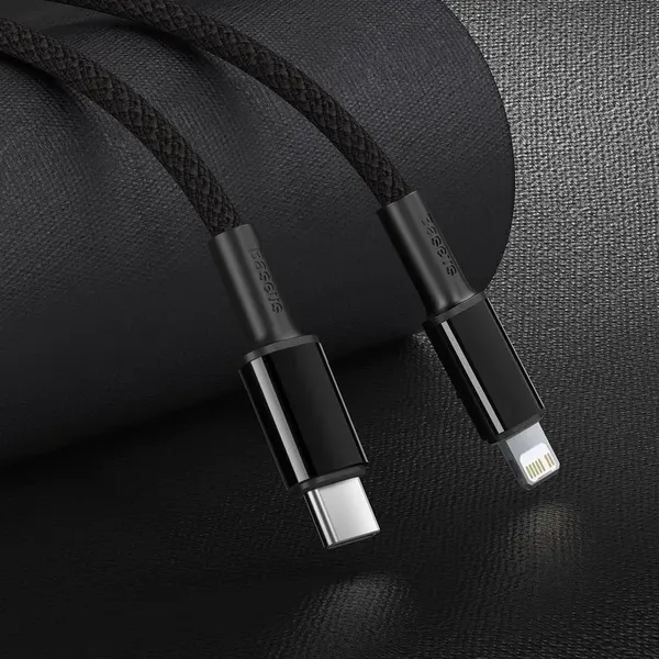 Kabel Baseus CATLGD-01 Lightning - USB-C PD 20W 480Mb/s 1m - czarny