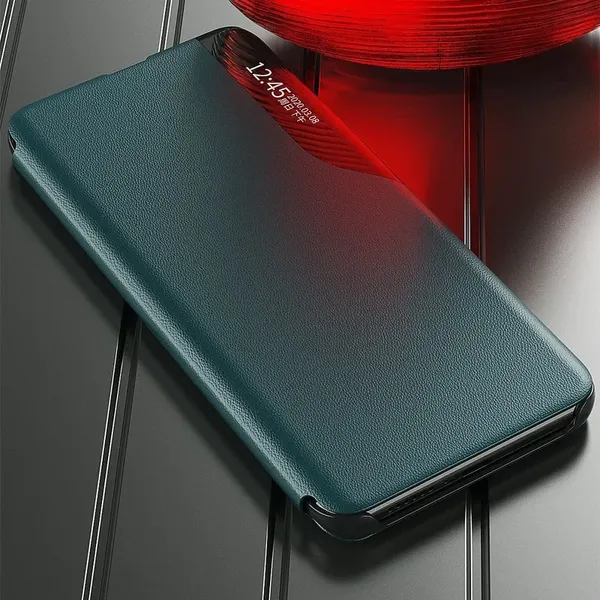 Eco Leather View Case elegancki futerał etui z klapką i funkcją podstawki Xiaomi Poco M3 / Xiaomi Redmi 9T czarny