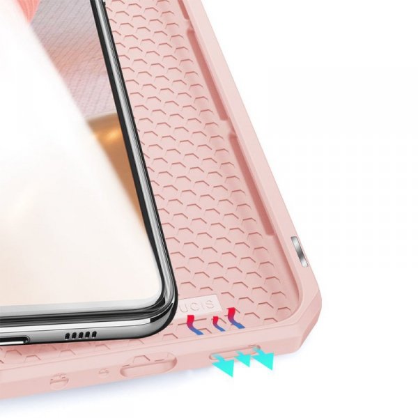 DUX DUCIS Skin X kabura etui pokrowiec z klapką Samsung Galaxy A72 4G różowy
