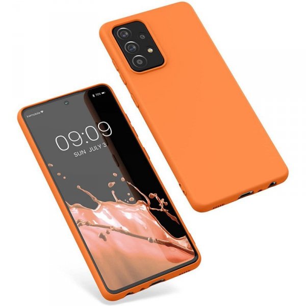 Silicone Case elastyczne silikonowe etui pokrowiec Samsung Galaxy A03s czarny
