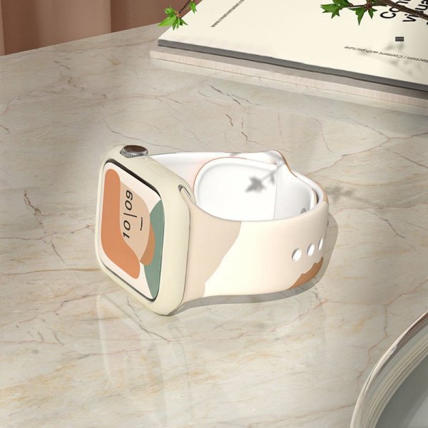 Silikonowy pasek Strap Moro bransoletka do zegarka opaska do Apple Watch 42 / 44 / 45 / 49 mm - wzór 5