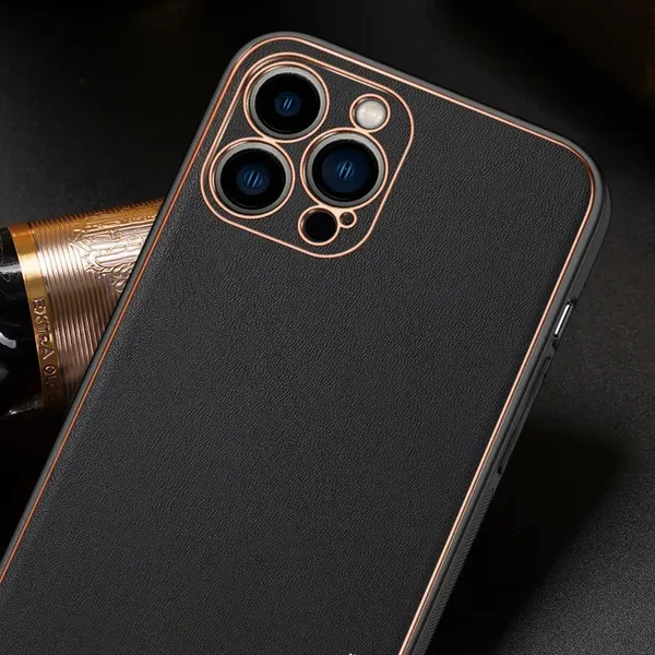 Dux Ducis Yolo eleganckie etui pokrowiec ze skóry ekologicznej iPhone 13 Pro czerwony