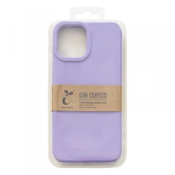 Eco Case etui do iPhone 12 Pro Max silikonowy pokrowiec obudowa do telefonu fioletowy