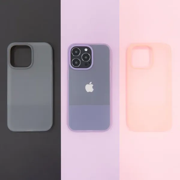 Kingxbar Plain Series etui pokrowiec do iPhone 13 Pro Max silikonowa obudowa różowy