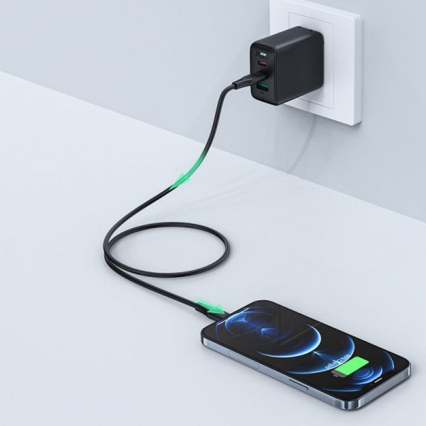Kabel Acefast C3-01 Lightning - USB-C PD 30W 3A 480Mb/s 1,2m - biały
