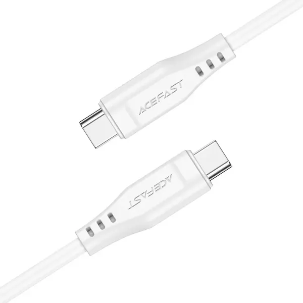 Kabel Acefast C3-03 USB-C - USB-C PD QC 60W 3A 480Mb/s 1,2m - biały