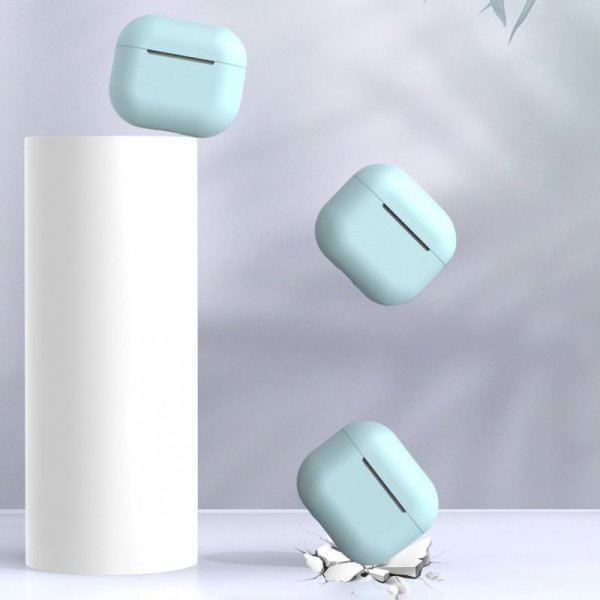 Etui do AirPods Pro silikonowy miękki pokrowiec na słuchawki niebieski (case C)