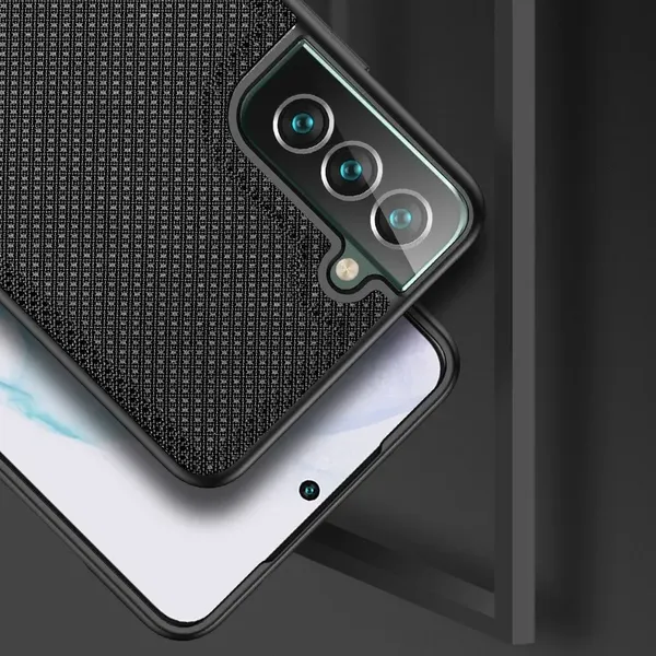 Dux Ducis Fino etui pokrowiec pokryty nylonowym materiałem Samsung Galaxy S22+ (S22 Plus) czarny