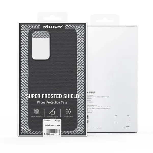 Nillkin Super Frosted Shield Pro wytrzymałe etui pokrowiec Xiaomi Redmi Note 11 Pro+ 5G czarny