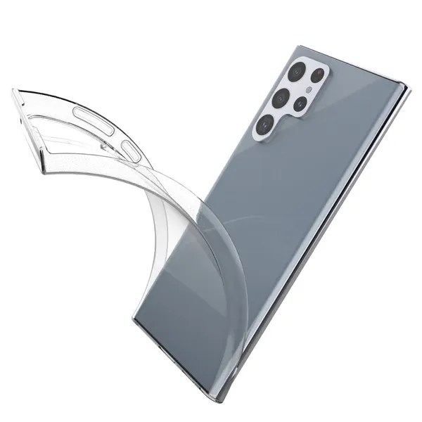 Żelowy pokrowiec etui Ultra Clear 0.5mm Samsung Galaxy S22 Ultra przezroczysty