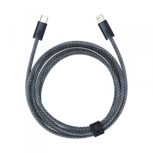 Kabel Baseus CALD000116 Lightning - USB-C PD 20W 480Mb/s 2m - szary