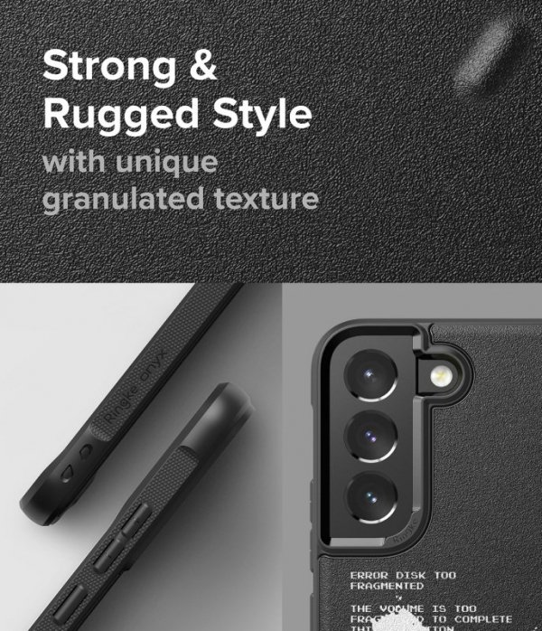Ringke Onyx Design wytrzymałe etui pokrowiec Samsung Galaxy S22+ (S22 Plus) czarny (X) ()