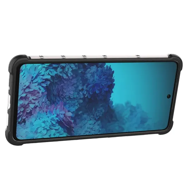 Honeycomb etui pancerny pokrowiec z żelową ramką Samsung Galaxy A73 niebieski