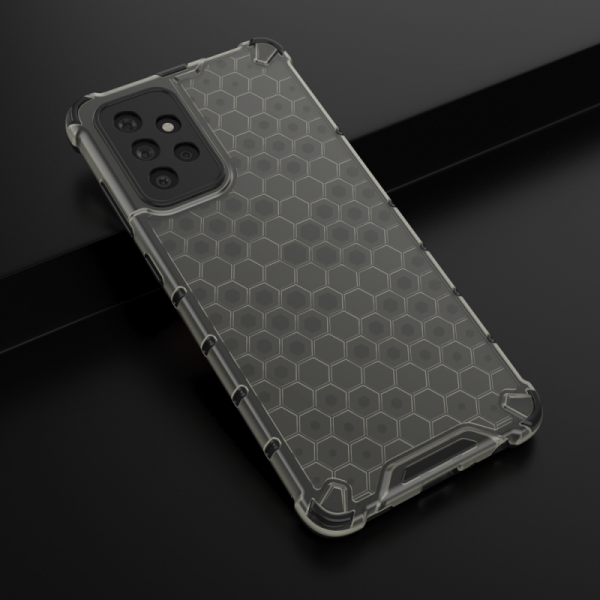 Honeycomb etui pancerny pokrowiec z żelową ramką Samsung Galaxy A53 5G czarny