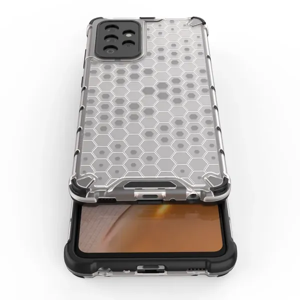 Honeycomb etui pancerny pokrowiec z żelową ramką Samsung Galaxy A53 5G czarny