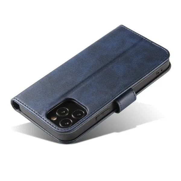 Magnet Case elegancki futerał etui pokrowiec z klapką i funkcją podstawki Xiaomi Redmi Note 11S / Note 11 niebieski