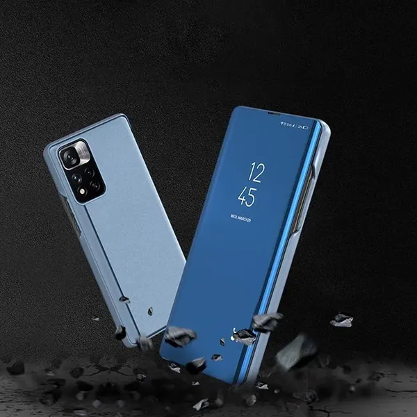 Clear View Case futerał etui z klapką Xiaomi Redmi Note 11S / Note 11 czarny