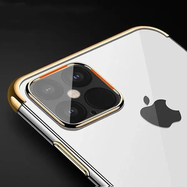 Clear Color case żelowy pokrowiec etui z metaliczną ramką Samsung Galaxy A13 5G niebieski