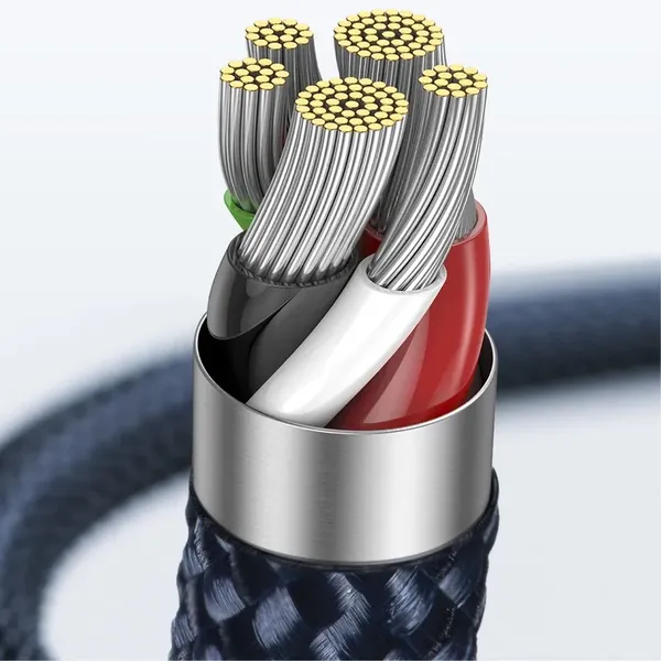 Kabel Baseus CATS000003 Lightning - USB-C 20W 480Mb/s 1m - niebieski